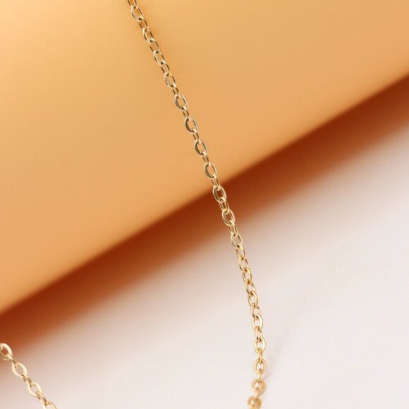 "Delicate Rose Gold Plated Necklace with Umbrella Charm,  XPNL0147 - Picture 13 of 13